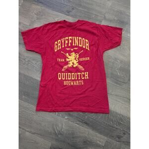 Harry Potter Gryffindor Quidditch Shirt SZ L Red
